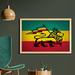 East Urban Home Ambesonne Rasta Wall Art w/ Frame, Judah Lion A Rastafari Flag Jungle Reggae Theme Art Vivid Colorful Print | Wayfair