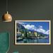 East Urban Home Ambesonne Italy Wall Art w/ Frame, Panoramic Landscape Of Lake Como Mountains & Clouds Digital Image Print | Wayfair