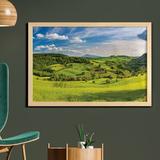 East Urban Home Ambesonne Tuscany Wall Art w/ Frame, Tuscany Italy Sunlight Homestead Plantation Farms Pathway Greenery Print | Wayfair