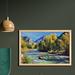 East Urban Home Ambesonne Landscape Wall Art w/ Frame, Mountains Of Colorado w/ Forest & River Summer Foliage Idyllic Photo | Wayfair