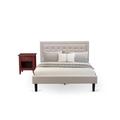 Andover Mills™ Fralick Upholstered Platform 2 Piece Bedroom Set Upholstered in Red/Gray | Queen | Wayfair 7FB669956E874859A517051990DAEBB7