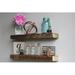 Gracie Oaks Joao 2 Piece Solid Wood Floating Shelf w/ Reclaimed Wood in Brown | 2 H x 18 W x 4.5 D in | Wayfair 0C5CA2600A5541F6AA42DA34FDDC5255