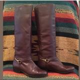 Gucci Shoes | Gucci Brown Equestrian Horse Bit Riding Boot Italy | Color: Brown/Gold | Size: 6