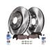 2007-2021 Toyota Tundra Rear Brake Pad and Rotor Kit - Detroit Axle