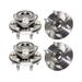 2009-2017 Chevrolet Traverse Front and Rear Wheel Hub Assembly Set - Detroit Axle