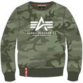 Alpha Industries Basic Camo Sweatshirt, vert, taille S