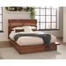 Mallory Smokey Walnut and Coffee Bean Platform Bed