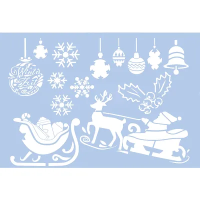 buttinette Schablone Winter, 29,5 x 20 cm Image