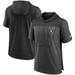 Men's Nike Heathered Charcoal/Black Las Vegas Raiders Performance Hoodie T-Shirt