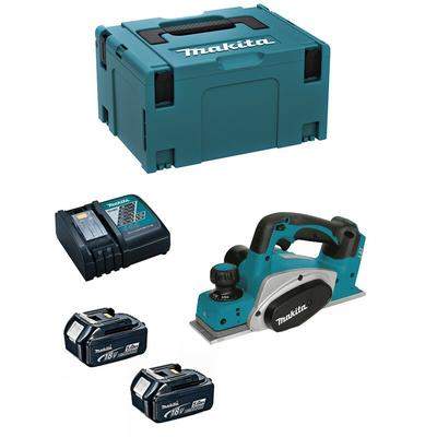 Makita - Hobel DKP180RTJ (2 x 5,0 Ah + DC18RC + makpac 3)