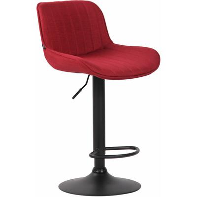 Barhocker Lentini Stoff rot schwarz Image