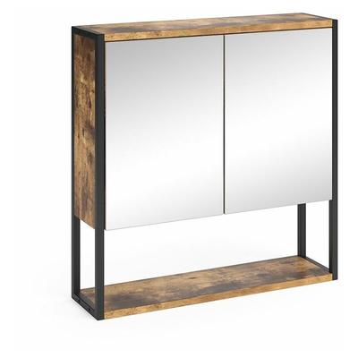 Badspiegelschrank Fyrk, Antikholz, 60 x 60.6 cm Vicco Image