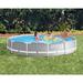 Intex 2.5ft x 12ft Steel Frame Set Pool Plastic in Gray | 30 H x 144 W x 144 D in | Wayfair 26710EH + 28601EG