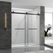 NORTHROOM 48" W x 76" H Frameless Rectangle Shower Stall w/ Fixed Panel | 76 H x 48 W in | Wayfair DS01MWX48MB