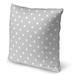 Lark Manor™ Westerberg Polka Dots Indoor/Outdoor Throw Pillow Polyester/Polyfill blend in Gray | 18 H x 18 W x 4 D in | Wayfair