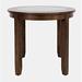 Lark Manor™ Airi Counter Height 42" Acacia Dining Table Wood/Glass in White/Brown | 36 H x 42 W x 42 D in | Wayfair