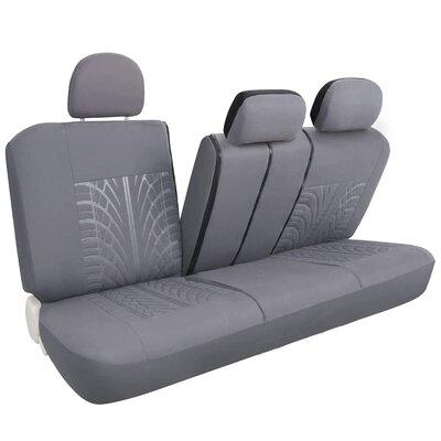 Universal 2 Front Car Seat Covers Black Grey Soft Sofa For Van TRUCK SUV Sedan