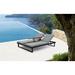 Orren Ellis Izelia 79" Long Reclining Double Chaise w/ Cushions & Table Metal in Black | 32 H x 21 W x 79 D in | Outdoor Furniture | Wayfair