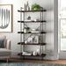 Trent Austin Design® Castellon 68" H x 36" W Etagere Bookcase in Black/Brown/Yellow | 68 H x 36 W x 12 D in | Wayfair