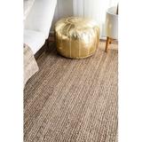 Gray 72 x 0.35 in Area Rug - Highland Dunes Windsor Casual Power Loom Jute Rug Jute & Sisal | 72 W x 0.35 D in | Wayfair