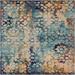 Blue 96 x 0.5 in Area Rug - Bungalow Rose Dimonetta Abstract Multicolor Area Rug, Polypropylene | 96 W x 0.5 D in | Wayfair