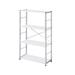 Ivy Bronx Scarville 42" H x 24" W Metal Etagere Bookcase Metal in White | 42 H x 24 W x 11 D in | Wayfair C5ABFD94933F4818936536A22D992F76