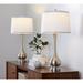 Lark Manor™ Westerham 28.75" Table Lamp Set Linen/Metal in Gray/White | 28.75 H x 14 W x 14 D in | Wayfair 2AF043D1861F44FBA20ADE42BB4E5CD5