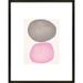 AllModern Lucian Watercolor Ribbon I by Emma Caroline - Picture Frame Graphic Art Print on Paper in Gray/Pink/White | Wayfair