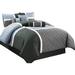 Ivy Bronx Brendel Microfiber 7 Piece Comforter Set Polyester/Polyfill/Microfiber in Gray | Full Comforter + 6 Additional Pieces | Wayfair