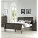 Canora Grey Liming Sleigh Bed Wood in Gray | 47 H x 62 W x 90 D in | Wayfair ED931F9FA9374043896FADB6B62D16BD