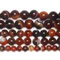 Pierre naturelle de couleur de rêve rayures Agate perles rondes en vrac 4 6 8 10 12MM taille au