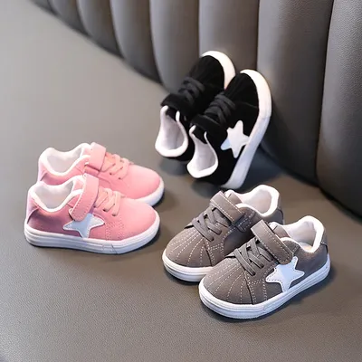 Chaussures antidérapantes pour bébés filles et garçons semelle en caoutchouc souple baskets plates