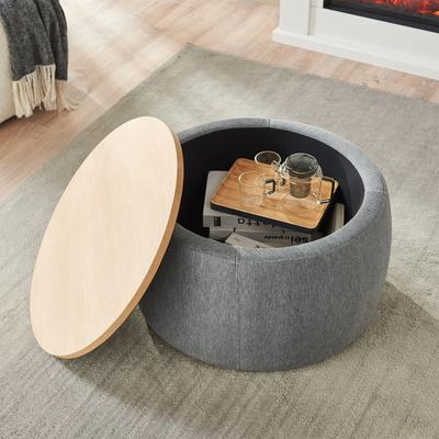 Merax Round Storage Ottoman