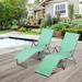 Pellebant 2PCS Adjustable Aluminum Patio Chaise Lounge Chair - N/A