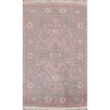 Vegetable Dye Nepalese Oriental Wool Area Rug Handmade Foyer Carpet - 4'0" x 6'3"