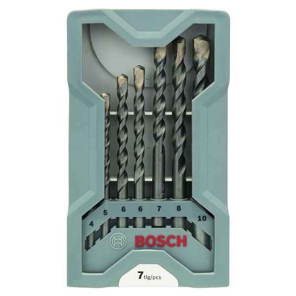 BOSCH 7-tlg. Betonbohrer Set »CYL-3 Silver Percussion« 4 - 10 mm grau Image