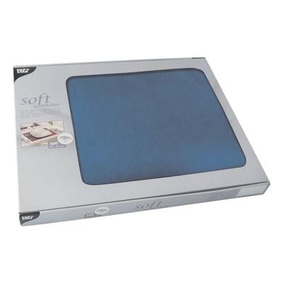 Papstar 100 Tischsets 30x40 cm einfarbig »soft collection« blau, 40 cm