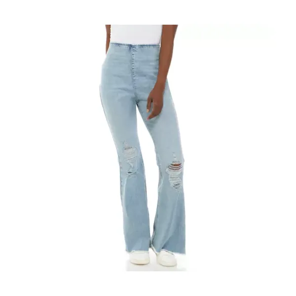 tinseltown-womens-pull-on-clean-hem-flare-jeans,-11/