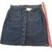 Levi's Skirts | Levi's Blue Denim Snap Front A-Line Skirt | Color: Blue | Size: Waist 32 Length 24