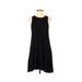 Socialite Casual Dress - A-Line High Neck Sleeveless: Black Print Dresses - Women's Size Small