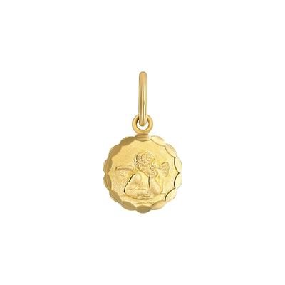 amor - Motivanhänger für Kinder, Unisex, Gold 750 | Engel Charms & Kettenanhänger 1 ct