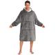 SINJYUN Oversized Hoodie Blanket, Wearable Blanket Sweatshirt Hoodie, Fleece Blanket Hoodie Hooded Blanket Adult, Sweatshirt Blanket Giant Hooded Sweatshirt, Warm Throw Blanket Hoody with Pocket