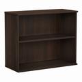 Bush Business Furniture Hybrid Small 2 Shelf Bookcase in Black Walnut - Bush Business Furniture HY3036BW-Z