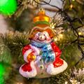 Christbaumschmuck - Schneemann Frosti, 12 cm, mundgeblasen