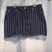 American Eagle Outfitters Skirts | American Eagle Navy Denim Jean Skirt With Red & White Stripes Nwot | Color: Blue/Red | Size: 16