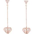Kate Spade Jewelry | Kate Spade Rock Solid Stone Heart Drop Earrings | Color: Gold/Pink | Size: Os