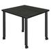 "Kee 30"" Square Mobile Breakroom Table- Ash Grey/ Black - Regency TBMC3030AGBK"