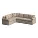 Gray/Blue Sectional - Braxton Culler Bedford 117" Wide Corner Sectional Polyester/Upholstery | 38 H x 117 W x 94 D in | Wayfair