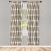 East Urban Home Microfiber Floral Semi-Sheer Rod Pocket Curtain Panels Microfiber in Brown | 63 H in | Wayfair 017560EBB90841EFA3ABEB3295566CB4