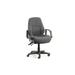Global Industrial Ergonomic Task Chair Upholstered, Nylon in Gray/Black | 41.25 H x 20 W x 19.5 D in | Wayfair 516148GY